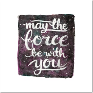 May The Force Be With You - Magenta Posters and Art